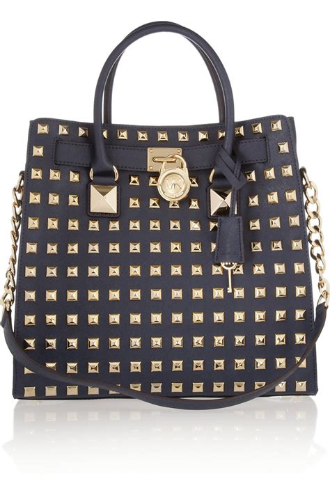 michael kors hamilton studded bag.